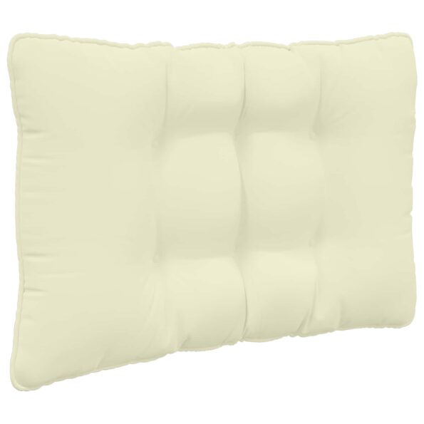 vidaXL Vankúš na vonkajšiu pohovku 3 pcs Krémová Polyester – Obrázok 5