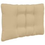 vidaXL Vankúš na vonkajšiu pohovku 3 pcs Béžová Polyester – Obrázok 5