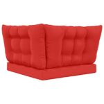 vidaXL Vankúš na vonkajšiu pohovku 3 pcs Červená Polyester – Obrázok 7
