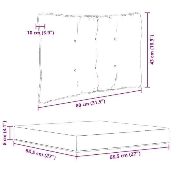 vidaXL Vankúš na vonkajšiu pohovku 3 pcs Čierny Polyester – Obrázok 10