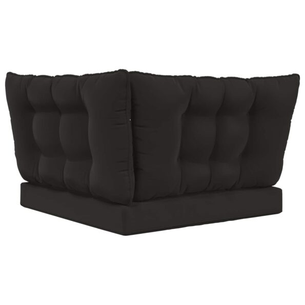 vidaXL Vankúš na vonkajšiu pohovku 3 pcs Čierny Polyester – Obrázok 7
