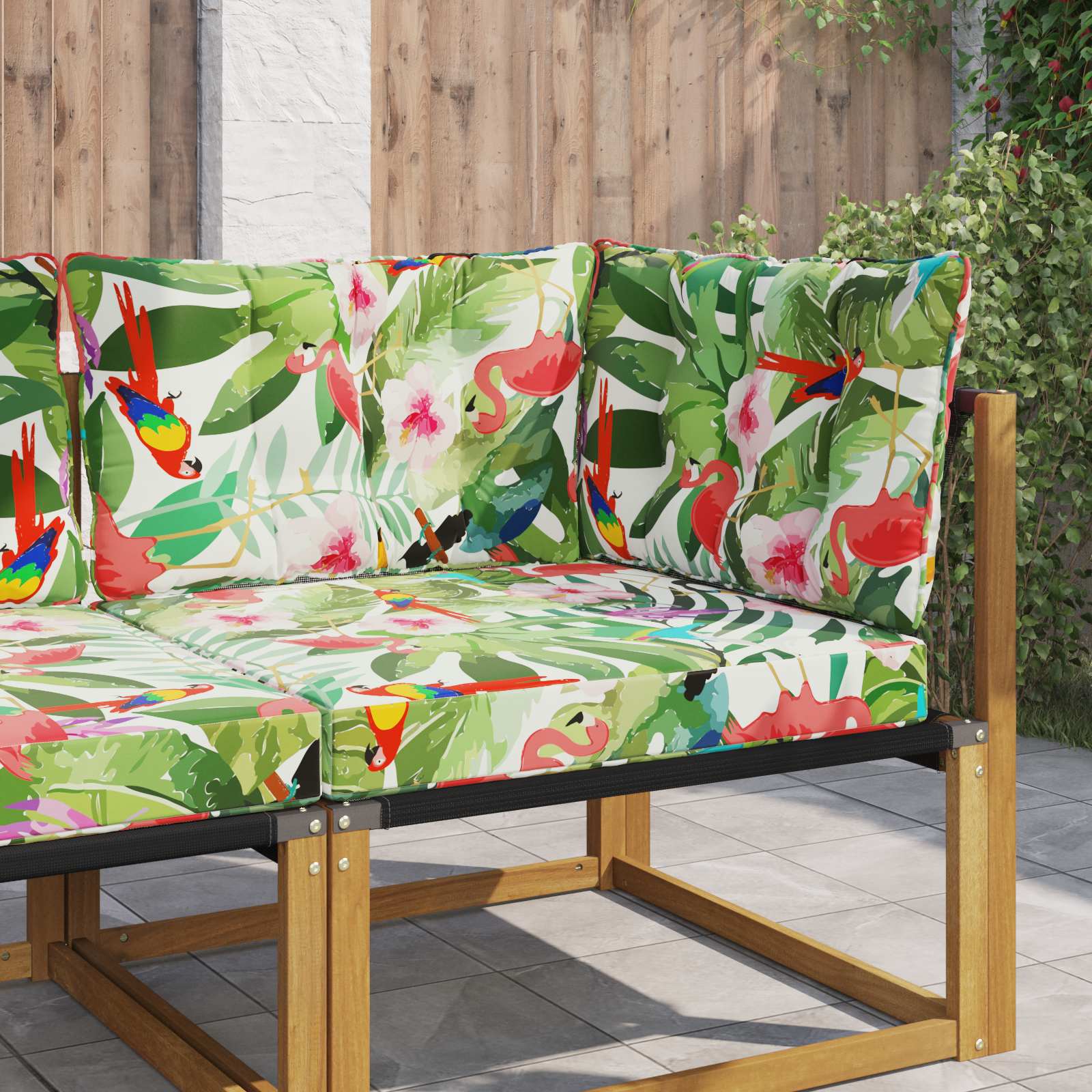 900927_1.jpg vidaXL Vankúš na vonkajšiu pohovku 3 pcs farebné Polyester – Obrázok 1