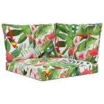 vidaXL Vankúš na vonkajšiu pohovku 3 pcs farebné Polyester – Obrázok 2