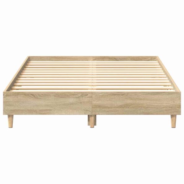 vidaXL Rám postele Sonoma 137 x 190 cm Kompozitné drevo – Obrázok 5