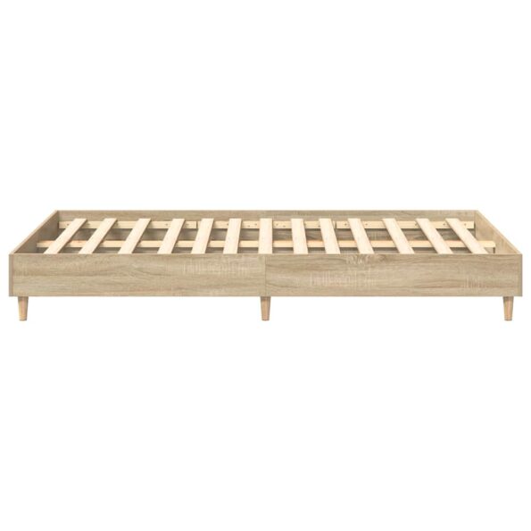 vidaXL Rám postele Sonoma 137 x 190 cm Kompozitné drevo – Obrázok 6