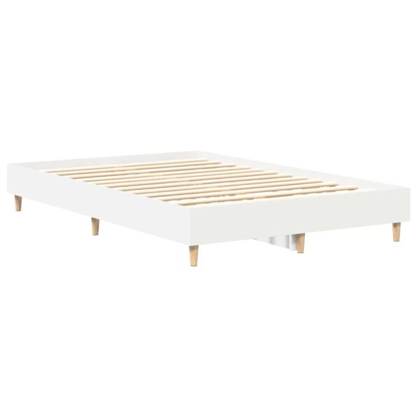 vidaXL Rám postele Biela 137 x 190 cm Kompozitné drevo – Obrázok 2
