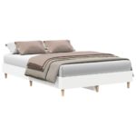 vidaXL Rám postele Biela 137 x 190 cm Kompozitné drevo – Obrázok 3