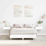 vidaXL Rám postele Biela 137 x 190 cm Kompozitné drevo – Obrázok 4