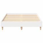 vidaXL Rám postele Biela 137 x 190 cm Kompozitné drevo – Obrázok 5