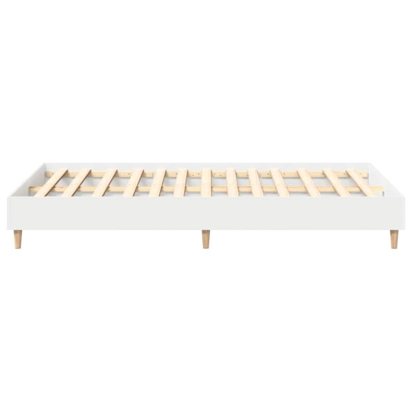 vidaXL Rám postele Biela 137 x 190 cm Kompozitné drevo – Obrázok 6