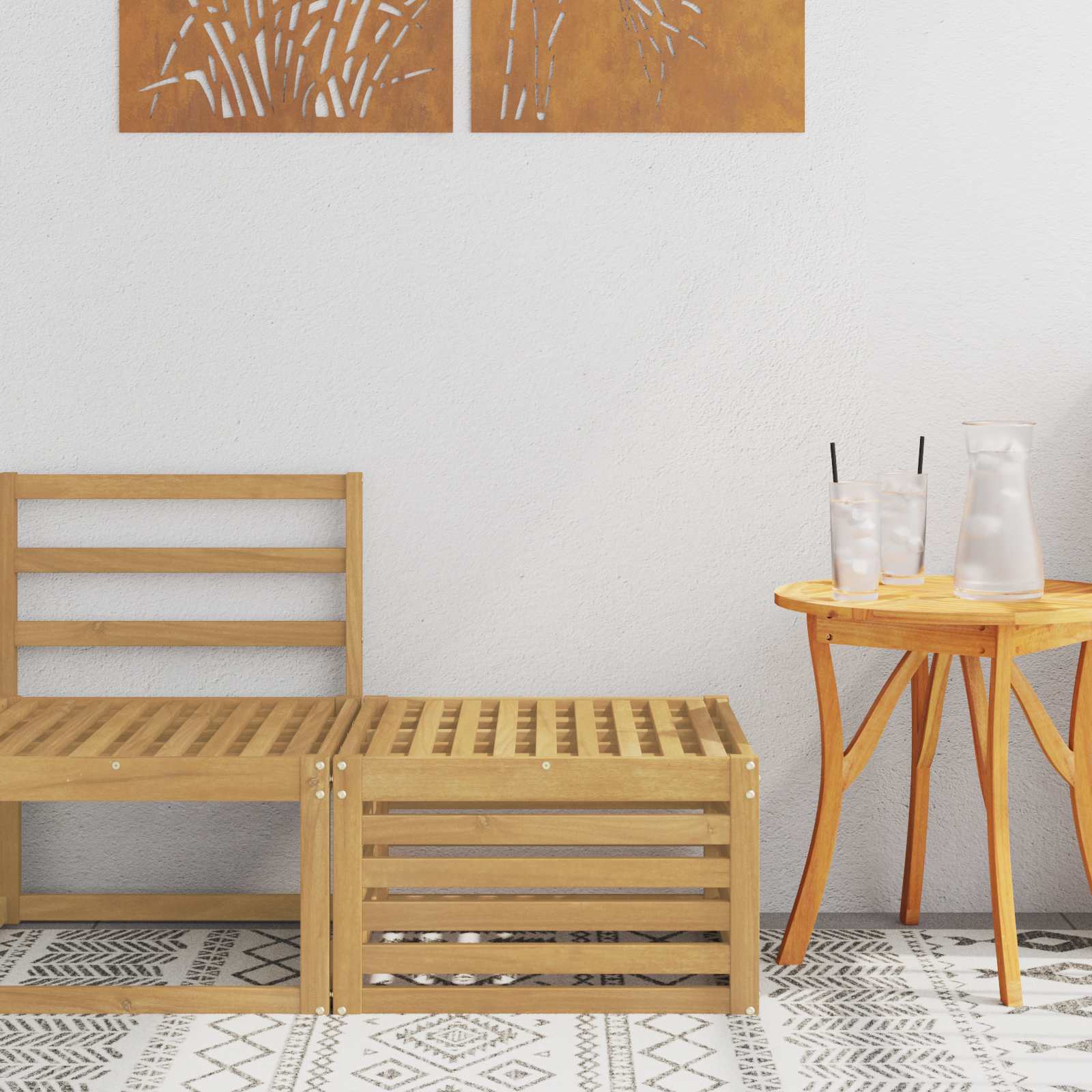 901488_1.jpg vidaXL Vonkajší taburet Pevné akáciové drevo Biela 59 x 59 x 37 cm – Obrázok 1