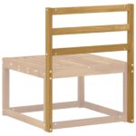 vidaXL Modul záhlavníka Biela 59 x 4 x 73 cm Pevné akáciové drevo – Obrázok 3