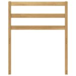 vidaXL Modul záhlavníka Biela 59 x 4 x 73 cm Pevné akáciové drevo – Obrázok 4