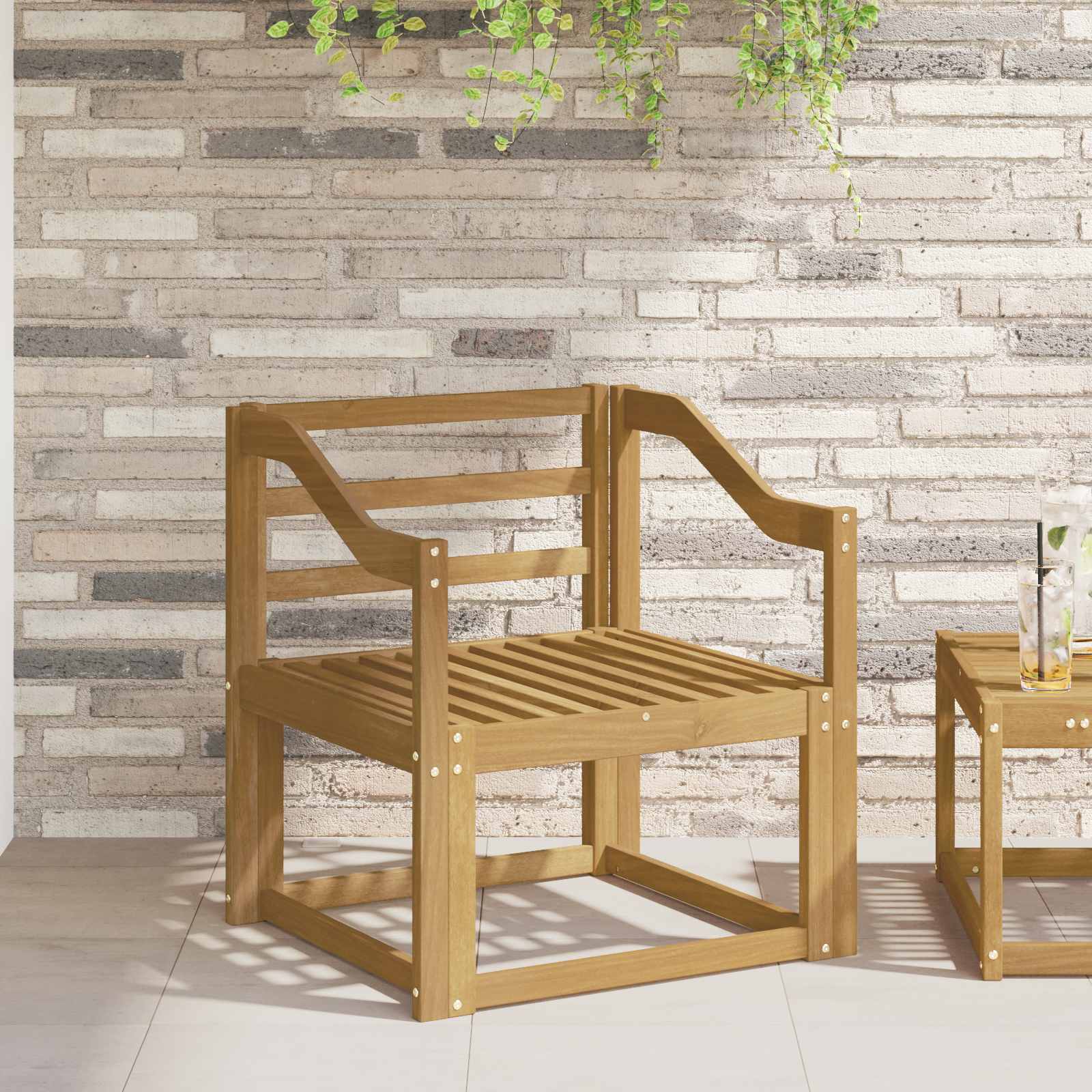 901520_1.jpg vidaXL Modul opierok 2 pcs Biela 59 x 4 x 73 cm Pevné akáciové drevo – Obrázok 1