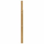 vidaXL Modul opierok 2 pcs Biela 59 x 4 x 73 cm Pevné akáciové drevo – Obrázok 6