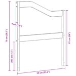 vidaXL Modul opierok 2 pcs Biela 59 x 4 x 73 cm Pevné akáciové drevo – Obrázok 9