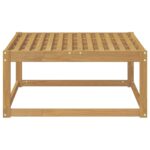 vidaXL Vonkajší taburet Pevné akáciové drevo Biela 79 x 79 x 37 cm – Obrázok 3