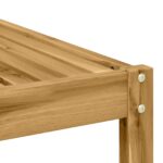 vidaXL Vonkajší taburet Pevné akáciové drevo Biela 79 x 79 x 37 cm – Obrázok 5