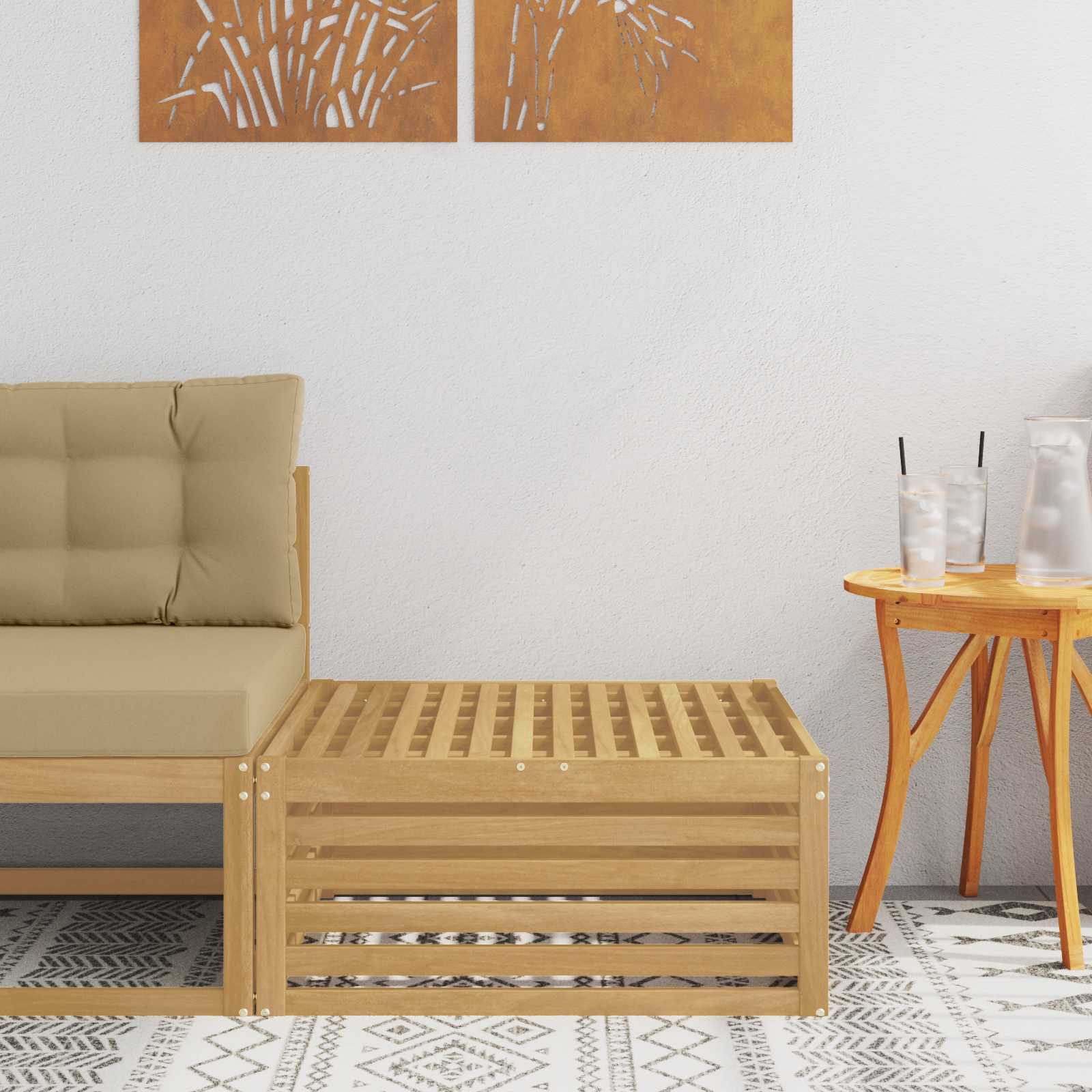 901561_1.jpg vidaXL Vonkajší taburet Pevné akáciové drevo Biela 79 x 79 x 37 cm – Obrázok 1