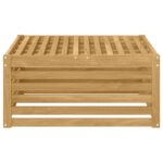 vidaXL Vonkajší taburet Pevné akáciové drevo Biela 79 x 79 x 37 cm – Obrázok 3