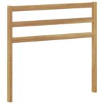 vidaXL Modul záhlavníka Biela 79 x 4 x 73 cm Pevné akáciové drevo – Obrázok 2