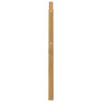 vidaXL Modul záhlavníka Biela 79 x 4 x 73 cm Pevné akáciové drevo – Obrázok 5