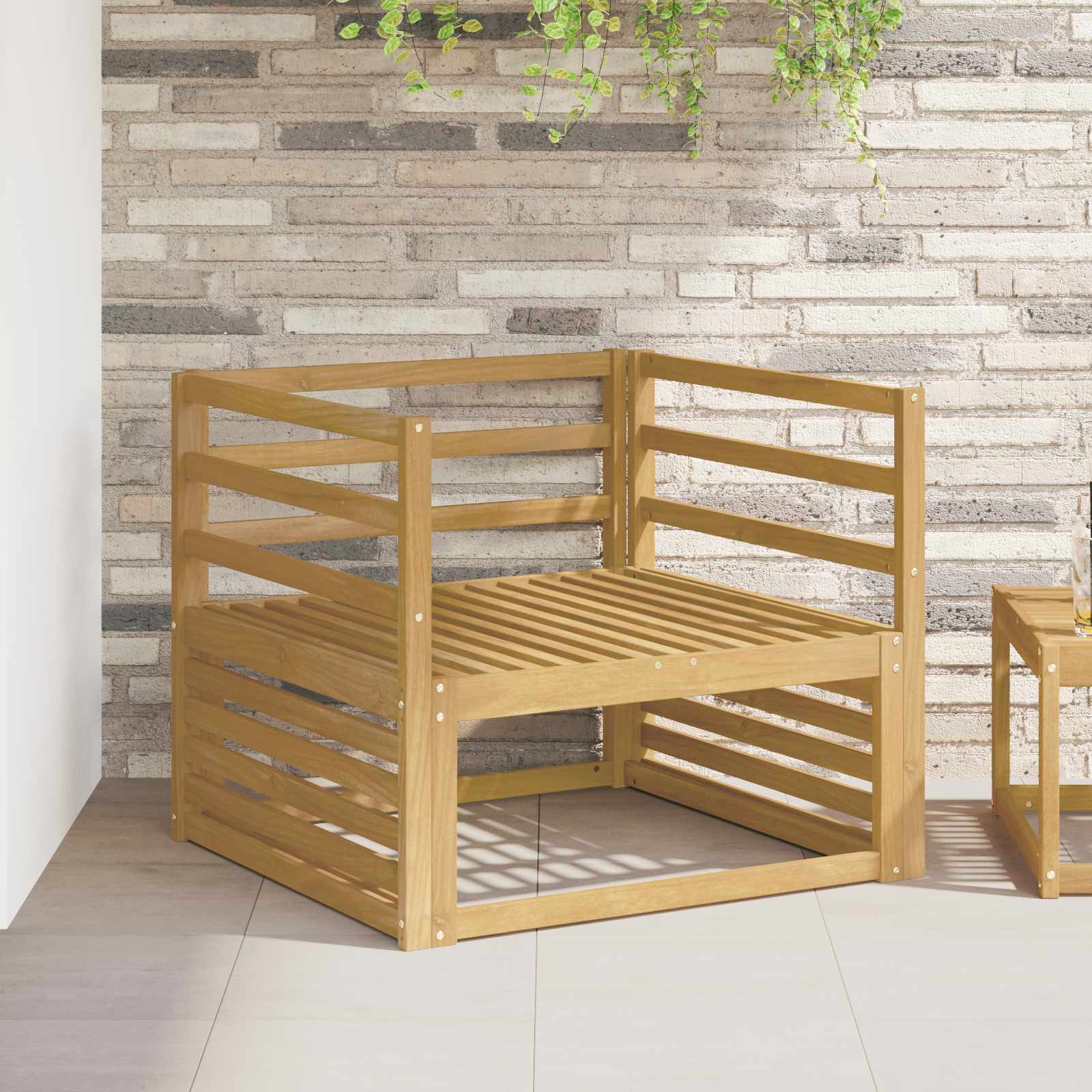 901589_1.jpg vidaXL Modul opierok 2 pcs Biela 79 x 4 x 73 cm Pevné akáciové drevo – Obrázok 1