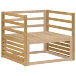 vidaXL Modul opierok 2 pcs Biela 79 x 4 x 73 cm Pevné akáciové drevo – Obrázok 3