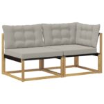 vidaXL Rohová sedačka s vankúšom Biela 162,5 x 83 x 73 cm – Obrázok 2