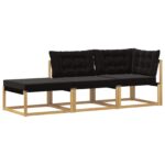 vidaXL Rohová sedačka s vankúšom Biela 241,5 x 83 x 73 cm – Obrázok 2
