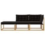 vidaXL Rohová sedačka s vankúšom Biela 241,5 x 83 x 73 cm – Obrázok 6