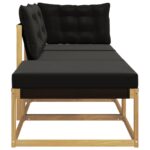 vidaXL Rohová sedačka s vankúšom Biela 241,5 x 83 x 73 cm – Obrázok 7