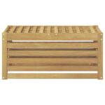 vidaXL Záhradná stolička, lavička Biela 79 x 43 x 37 cm – Obrázok 3