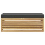 vidaXL Záhradná súprava gaučov Biela a antracitová 115 x 43 x 45 cm – Obrázok 3