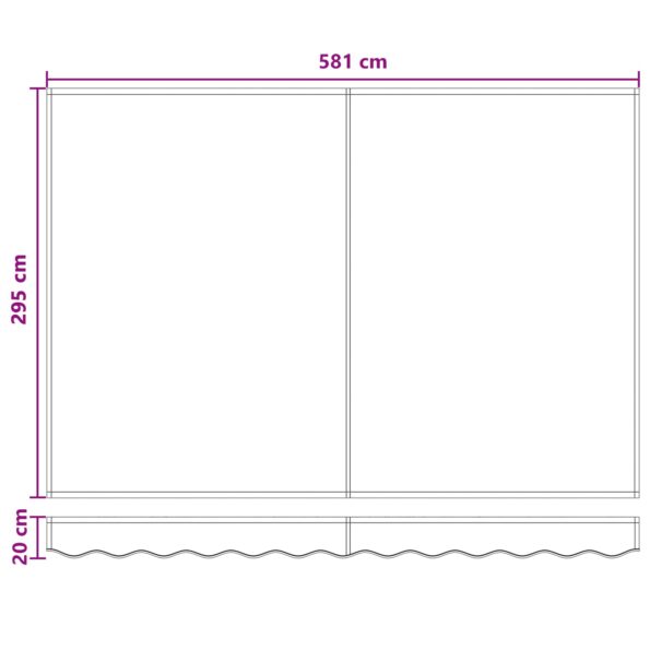 vidaXL Náhradná látka na markízu Sivohnedá 6 x 3 m Polyester – Obrázok 8