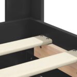vidaXL Posteľový rám s úložným priestorom a čelom Čierna 160 x 200 cm – Obrázok 10