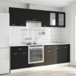 vidaXL Kuchynská jednotka Lyon 8 pcs Čierny dub Kompozitné drevo