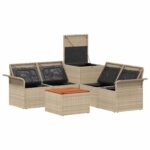 vidaXL Sada pohoviek 6 pcs 4-Počet miest Beige a svetlo šedá – Obrázok 6