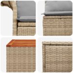 vidaXL Sada pohoviek 6 pcs 4-Počet miest Beige a svetlo šedá – Obrázok 8
