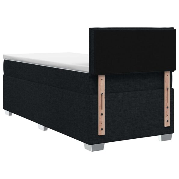 vidaXL Posteľ boxspring s matracom Čierna 90 x 190 cm Látka – Obrázok 7
