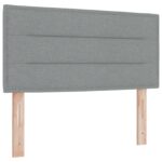 vidaXL Posteľ boxspring s matracom Svetlosivá 90 x 200 cm Látka – Obrázok 3