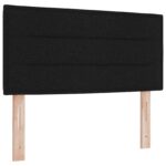 vidaXL Posteľ boxspring s matracom Čierna 90 x 200 cm Látka – Obrázok 3