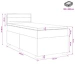 vidaXL Posteľ boxspring s matracom Modrá 100 x 200 cm Látka – Obrázok 10