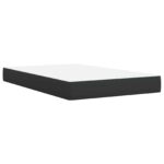 vidaXL Posteľ boxspring s matracom Čierna 120 x 200 cm Látka – Obrázok 5