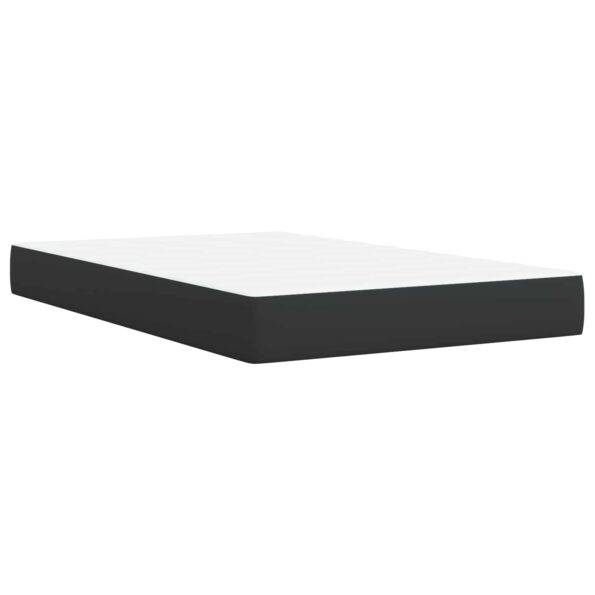 vidaXL Posteľ boxspring s matracom Čierna 120 x 200 cm Látka – Obrázok 5
