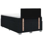 vidaXL Posteľ boxspring s matracom Čierna 120 x 200 cm Látka – Obrázok 7
