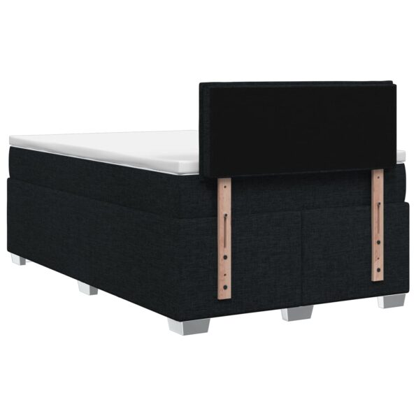 vidaXL Posteľ boxspring s matracom Čierna 120 x 200 cm Látka – Obrázok 7