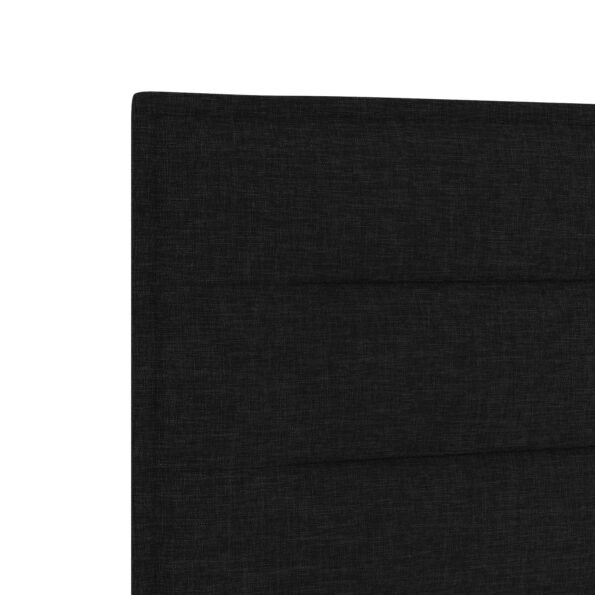 vidaXL Posteľ boxspring s matracom Čierna 120 x 200 cm Látka – Obrázok 8