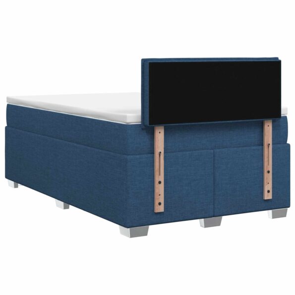 vidaXL Posteľ boxspring s matracom Modrá 120 x 200 cm Látka – Obrázok 7