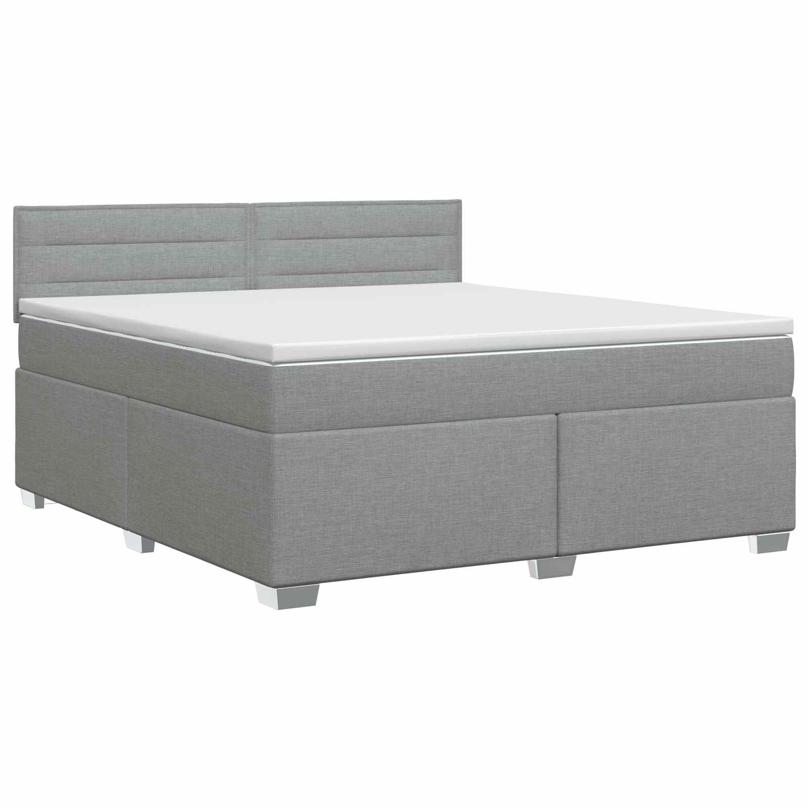 3450467_1.jpg vidaXL Posteľ boxspring s matracom Svetlosivá 140 x 190 cm Látka – Obrázok 1